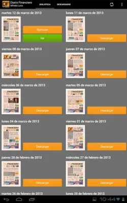 Diario Financiero android App screenshot 1